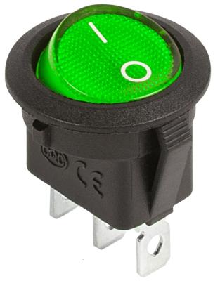 Кнопка вкл/выкл. с индикатором зеленого цвета