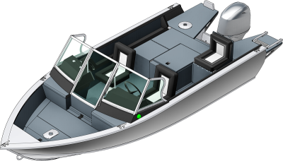 Катер Fishline 470 Цвет маскировочный. Катер Fishline 470 Цвет маскировочный.