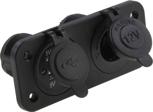 Панель с двумя разъёмами прикуривателя AES1214392P