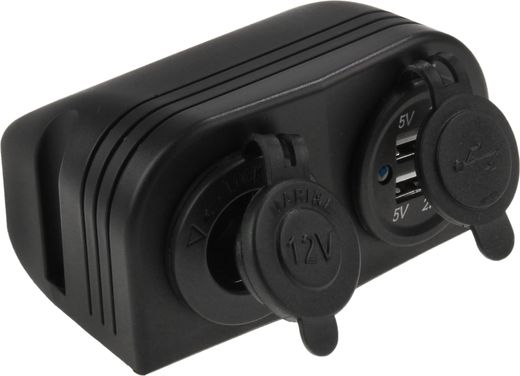 Разъем USB 5В 3.1А и прикуриватель для крепления на приборную панель