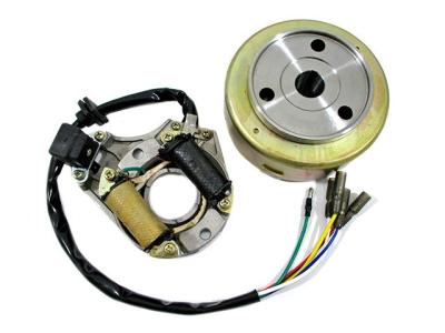 Статор генератора для мопеда с двигателем 4T 139FMB, 147FMH, 152FMI (Delta, Alpha) (2 катушки) MVH Статор генератора для мопеда с двигателем 4T 139FMB, 147FMH, 152FMI (Delta, Alpha) (2 катушки) MVH